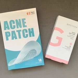 NEW Zitsticka GOO GETTER Surface Zit Hydrocolloid Patch + Hero Labs Deep Patches